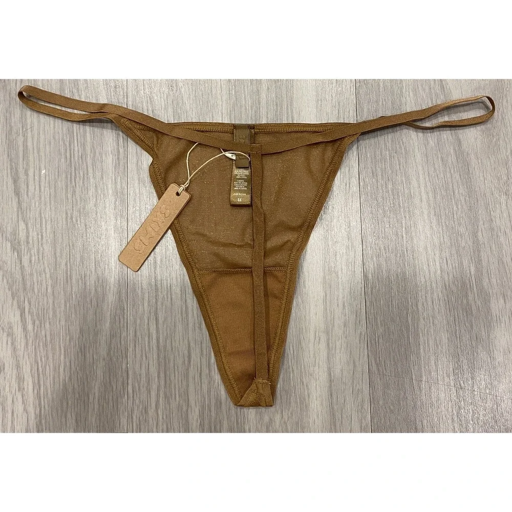 Kim Kardashian Skims Chai Fits Everybody Micro Thong, Size 3X NWT